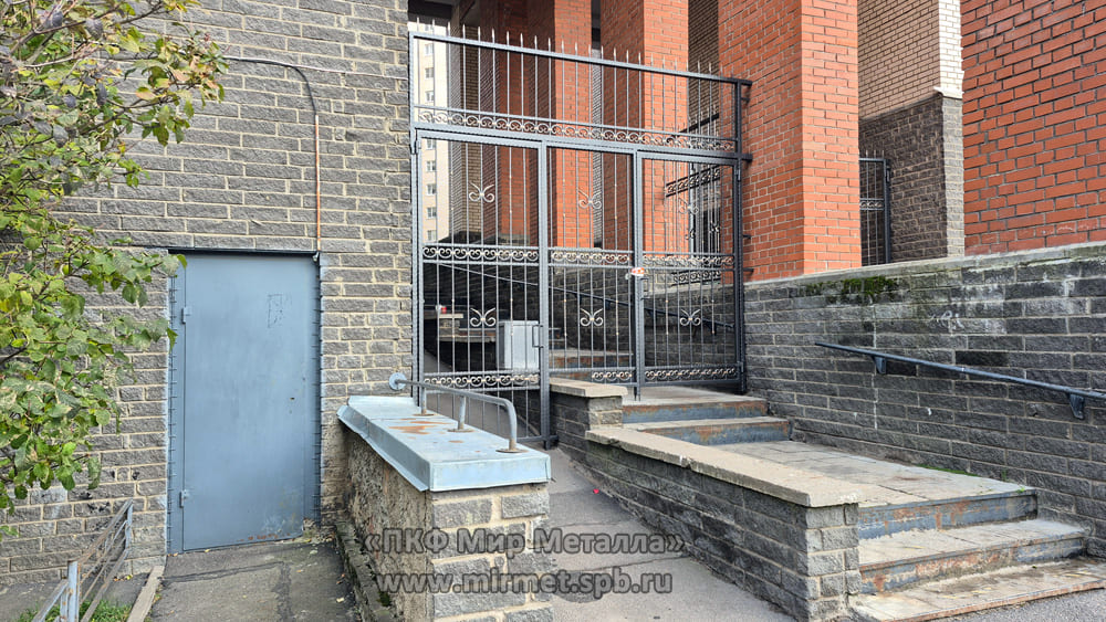 Кованые калитки с решеткой